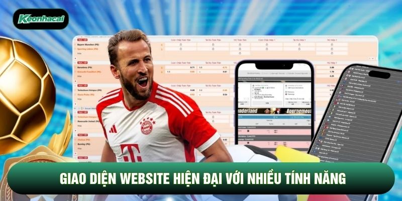 Giao diện website hiện đại với nhiều tính năng Giao diện website hiện đại với nhiều tính năng