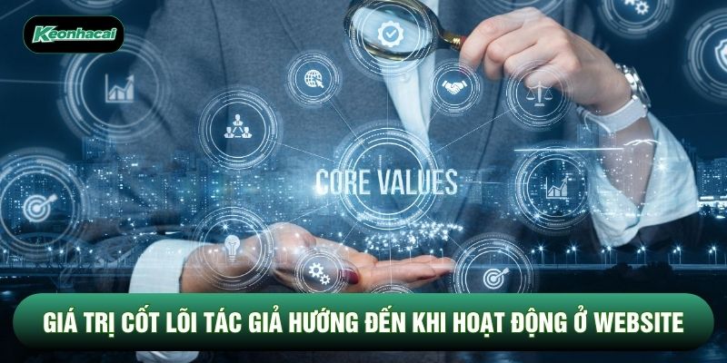 Giá trị cốt lõi mà tác giả hướng đến khi hoạt động ở website