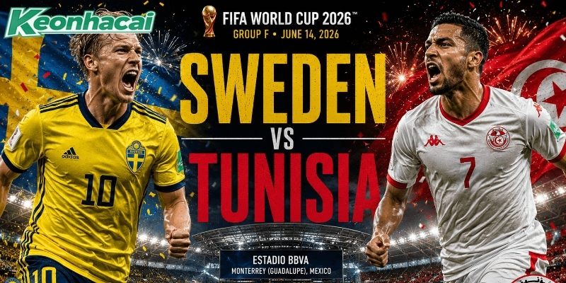 Thụy Điển vs Tunisia có phong độ khá trái ngược